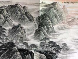 王旭正国画”泰山胜景”