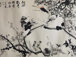 严石”松龄鹤寿梅寿延年”    