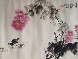 彭亮国画”花香鸟语“ 