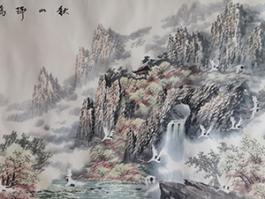 白日石“秋山瑞鹤”  